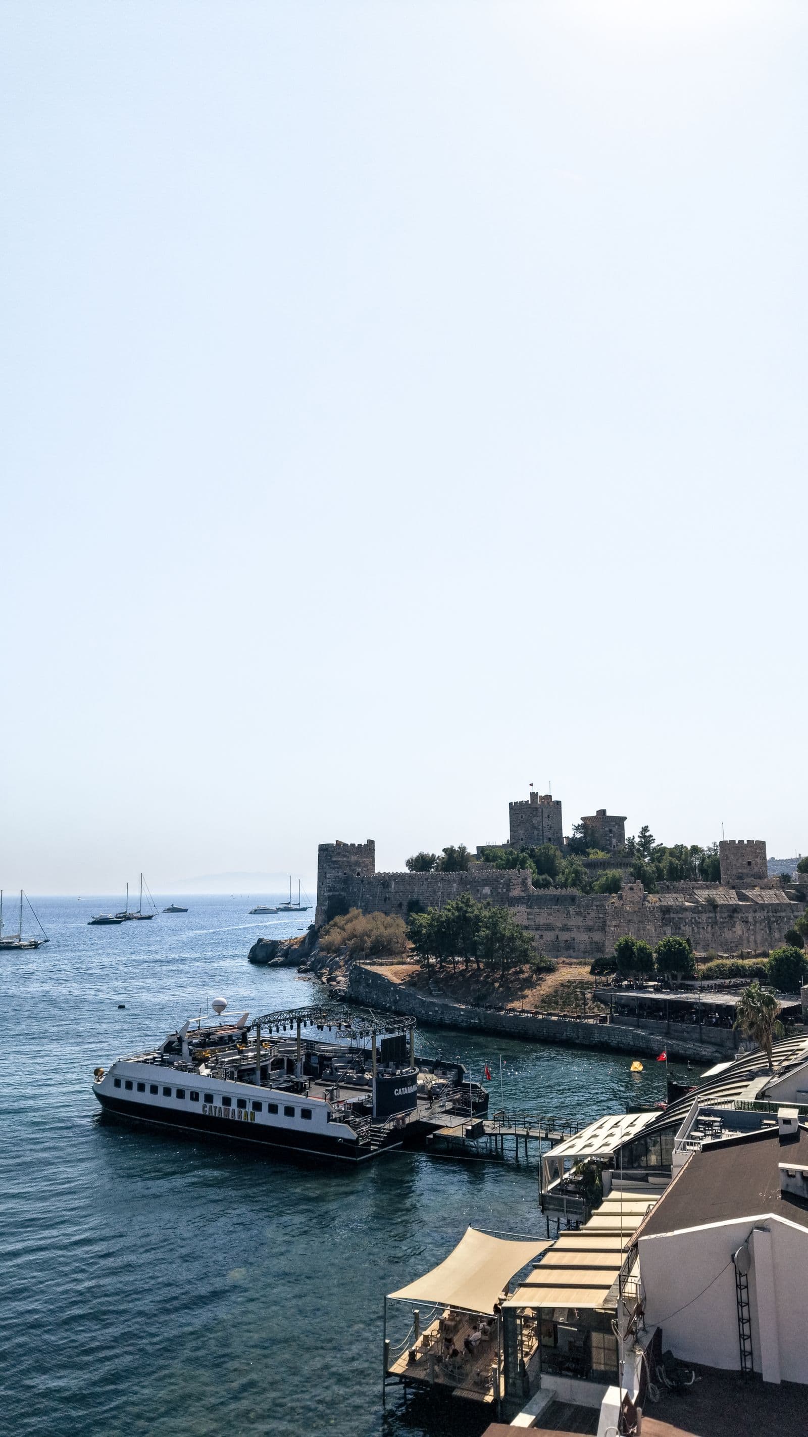 Bodrum panoraması kale ve liman
